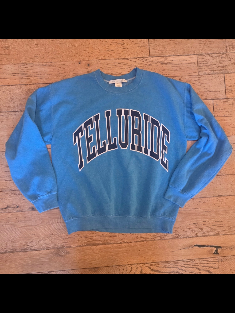Altar'd State Telluride Blue Crewneck Sweatshirt Size xs/s